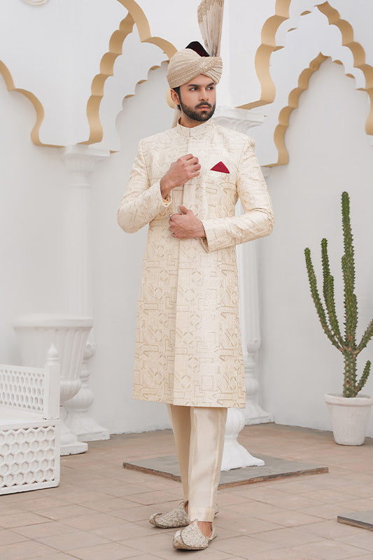 Blue Vlevet Embroidered Waist Coat
