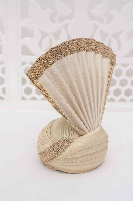 Light Golden Velvet Turban