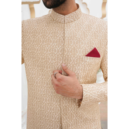 Golden Embroidery Sherwani