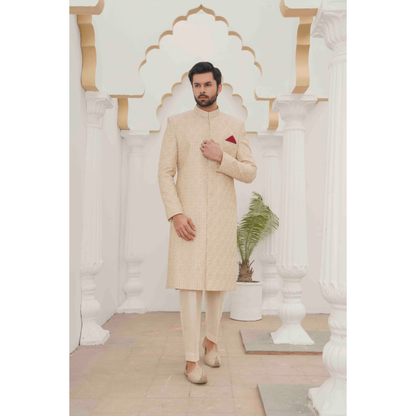 Golden Embroidery Sherwani