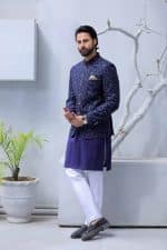 Royal Blue Prince Coat (P 5) - Image 3