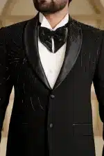 Black Groom Two Piece Designer Suit (ds-4) - Image 7
