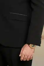 Black Groom Two Piece Designer Suit (ds-4) - Image 11