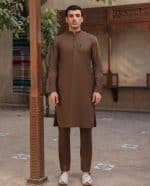 Dark Brown Kurta Premium Quality - Image 3