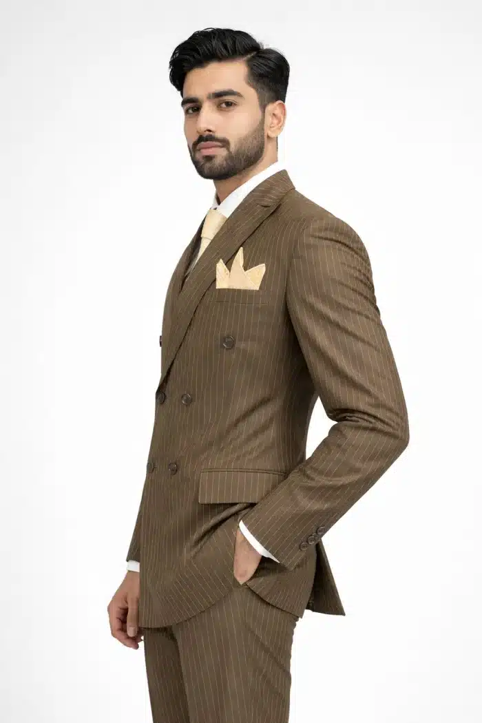 Luxury Brown Pant Coat
