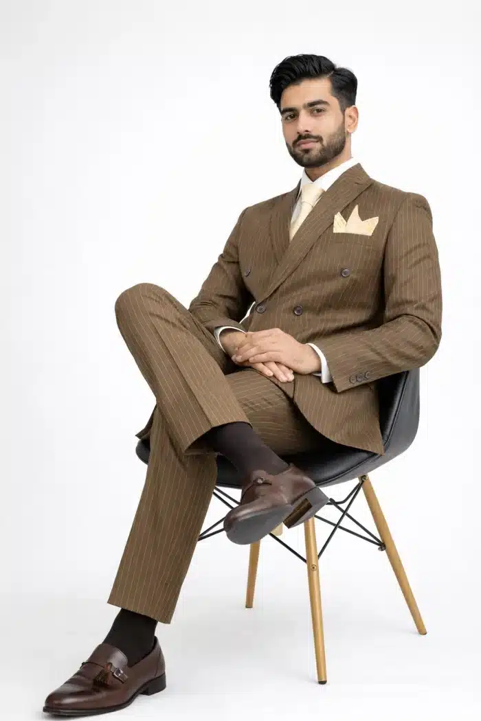 Luxury brown 3-piece Pant coat suit for men with waistcoat Luxury brown 3-piece Pant coat suit for men with waistcoat